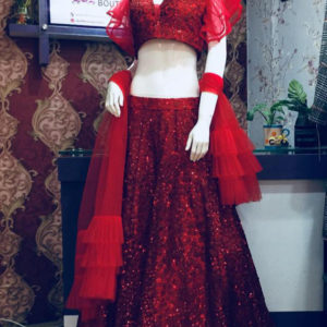 Red Lehenga