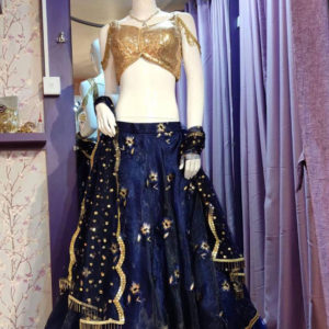 Navy Blue Lehenga