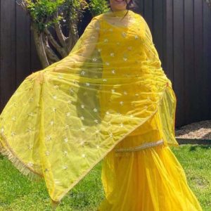 Garara Yellow Kurta