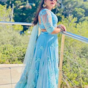 Sky Blue Lehenga